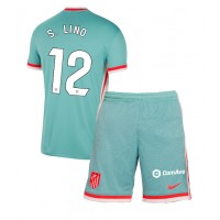 Maglia Calcio Atletico Madrid Samuel Lino #12 Seconda Divisa Bambino 2024-25 Manica Corta (+ pantaloncini)